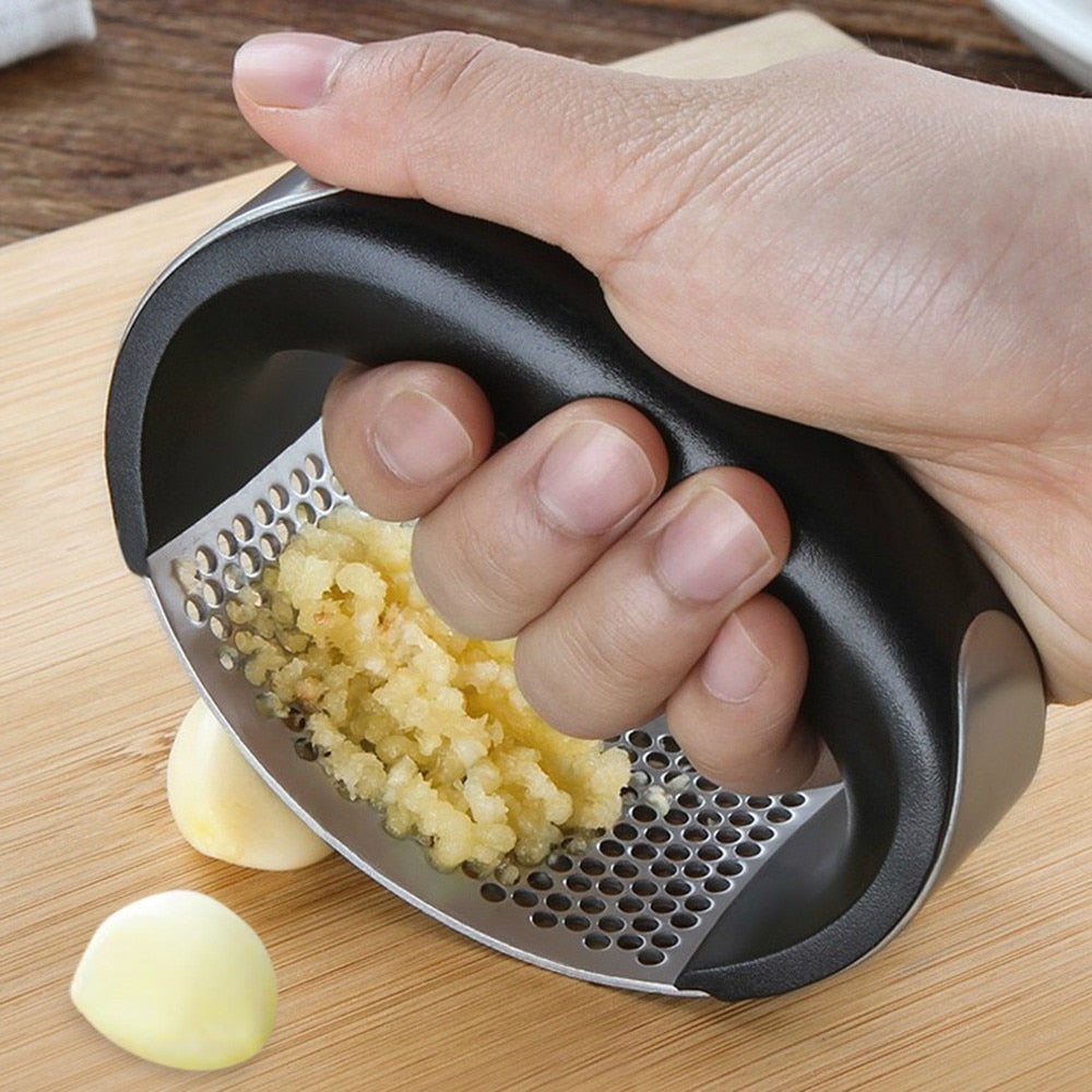 Stainless Steel Garlic Crusher